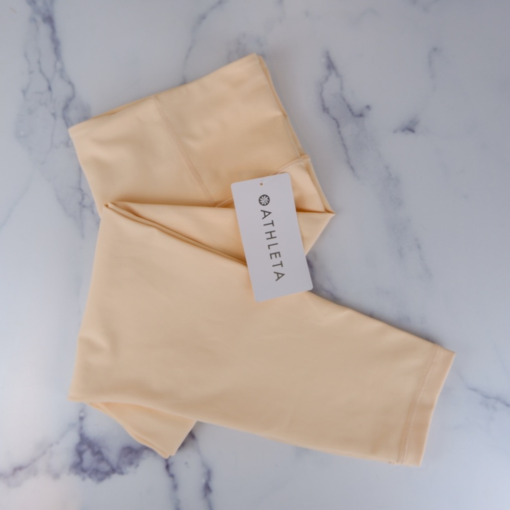 NWT Athleta Elation Ultra High-Rise 7/8 Leggings in Peach | L